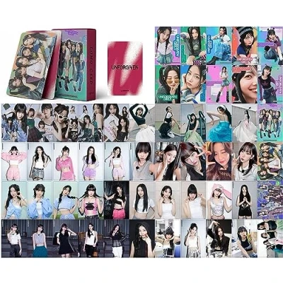 Image of Kpop LESSERAFIM UNFORGIVEN 55 x Photocards Lomo Postcards Gift for Fans