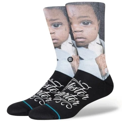 Image of Stance Mister Carter Crew Socks Lil Wayne Rapper Calf Medium