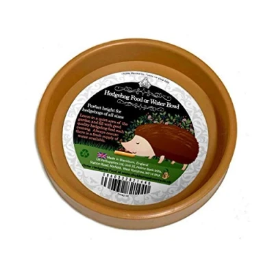 Image of Hatchwell Hedgehog Bowl for Food or Water (200 g, Brown), Plastic Small Animal Bowl, Chew Resistant Feeding Prevent Tipping, Ideal Hedgehog, Hamster, Gerbil &amp; Chinchilla