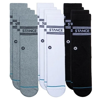 Image of Stance Crew Sock Basics 6 Pack (Multi, Small)