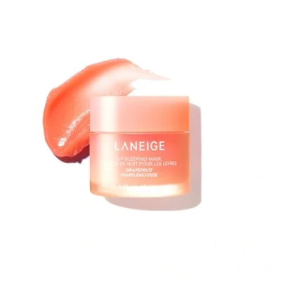 Image of LANEIGE Lip Sleeping Mask Grapefruit: Nourish, Hydrate, Vitamin C, Murumuru &amp; Shea Butter, Antioxidants, Flaky, Dry Lips