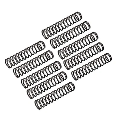 Image of sourcingmap Compression Spring 1.2mm Wire Dia , 11mm OD 50mm Free Length Steel Extension Spring,Black,10Pcs