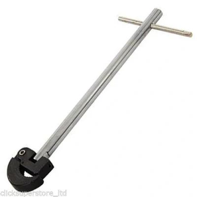 Image of 11&quot; Adjustable Basin Wrench Plumbing Sink Back Nut Tap Spanner Steel 280mm S90