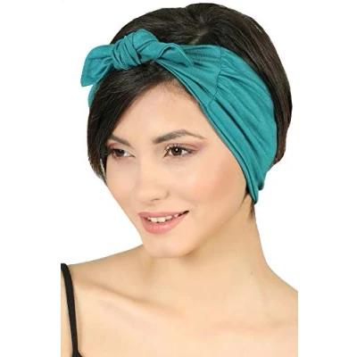 Image of Deresina Women Bow Tie Knotted Headband (Teal)
