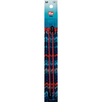 Image of Prym (17cm, 3.00mm) Knitting Needle for Kids 1 Unit, Red