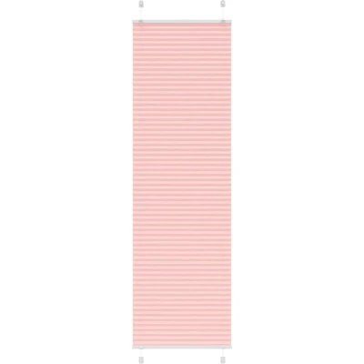 Image of vidaXL Pleated Blind Pink 55x200 cm Fabric Width 54.4 Polyester