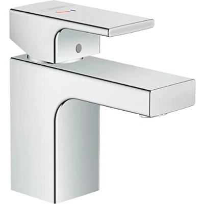 Image of hansgrohe Vernis Shape Basin Mixer Tap 70 Energy Saving with pop up waste set, matt black, 71593670