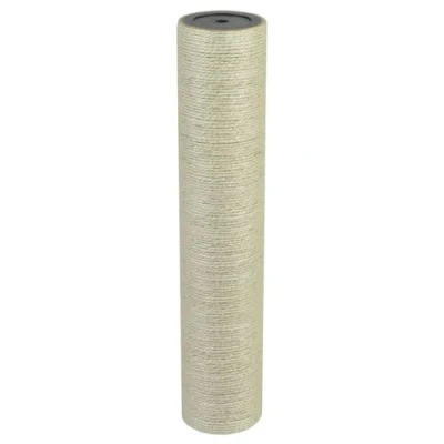 Image of vidaXL Cat Scratching Post 8x40cm Beige Durable Sisal Scratch Pole/Kitten Stand Wall Mounted