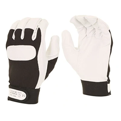Image of Beeswift DGVCL DRIVERS GLOVE CUFF L,White/Black