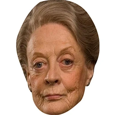 Image of FoxyPrinting Maggie Smith Tv Star Celebrity Cardboard Party Face Mask Fancy Dress