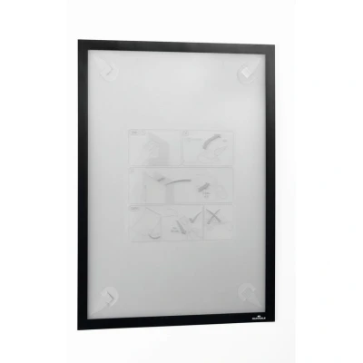 Image of Durable DURAFRAME WallPaper Self Adhesive Magnetic Frame A3 Format in Black Pack of 1 Frames for Sensitive Surfaces