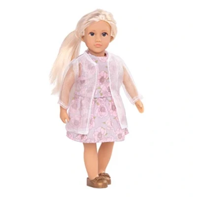 Image of Lori Dolls Mini Doll 6 inch Fashion Stylish Outfit Jacket, Dress &amp; Shoes Toys for Kids Perla 3 Years +