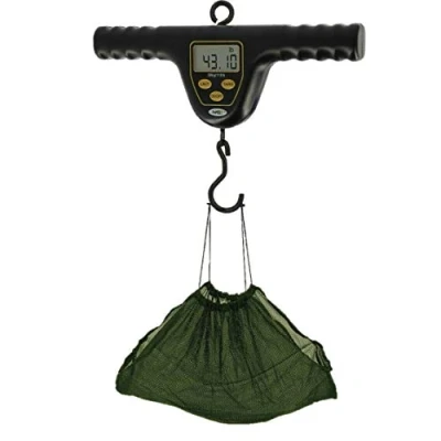 Image of XPR Carp Coarse Fishing Digital Weigh Scales &amp; Green Soft Mesh Sling 110lb/50kg