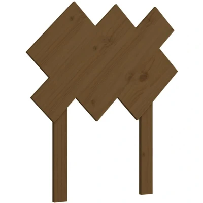Image of vidaXL Bed Headboard Honey Brown 72.5x3x81 cm Solid Wood Pine