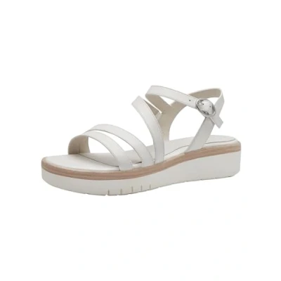 Image of Tamaris Women&#039; 1 28215 42 Flat Sandal, Plain white, 5 UK