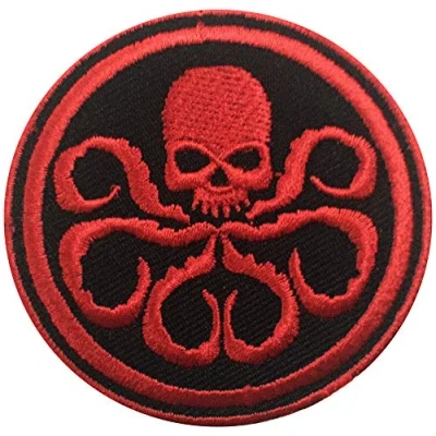 Image of Hydra Superhero Movies Embroidered Iron on Patch Sew Badge for Clothes etc
