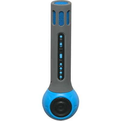 Image of Denver KMS 10 Wireless Bluetooth Karaoke Microphone Blue Connect to PC/Tablet/iPhone/iPad/Android phone