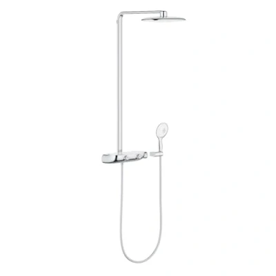 Image of GROHE Rainshower Smartcontrol Shower System with Thermostat for Wall Mounting Moon White 26361LS0