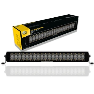 Image of HELLA 1FJ 358 176 401 LED Spotlight Black Magic Double Lighbar 21.5&quot; 12/24V mounting Cable: 2000mm Plug: open cable ends