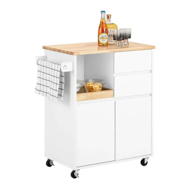 Image of Sobuy Kitchen Storage Trolley Mobile Cabinet,FKW123 WN