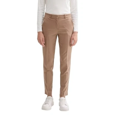Image of TOM TAILOR Women&#039;s 1044276 Trouser, 36516 Taupe Grey, 40W x 30L