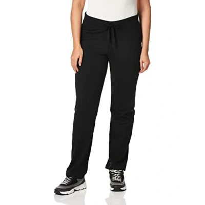 Image of Hanes Women&#039;s French Terry Pant, Black, Medium