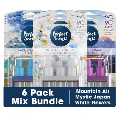 Image of Perfect Scents 6x 3 Refill Air Freshener Compatible with 3volution