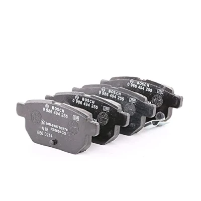 Image of 0446612140, 0446612150, 0446621020, 0446647020, 0446647030 Brake pad set BOSCH 0 986 494 255 Low Metallic with acoustic wear warning