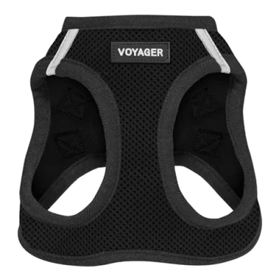 Image of Voyager Step in Air Dog Harness All Weather Mesh Vest for Small and Medium Dogs by Best Pet Supplies (Black),