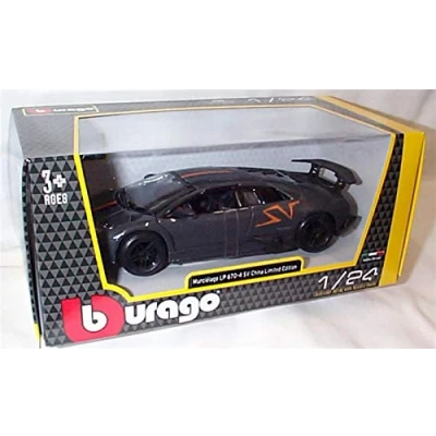 Image of Bburago Burago Metallic Grey (Lamborghini) Murcielago LP 670 4 SV Car 1:24 Scale Diecast Model