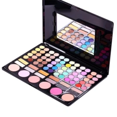 Image of Accessotech 78 Colour Eyeshadow Eye Shadow Palette Makeup Kit Set Make Up Box with Mirror
