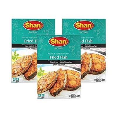 Image of Shan Fried Fish Masala, 1.76 oz / 50 g, 3 Pack, Brown