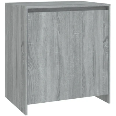 Image of vidaXL Sideboard in Grey Sonoma Engineered Wood Storage Cabinet for Living Room, Office, Lounge 70x41x75 cm Multipurpose