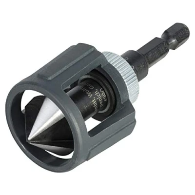 Image of wolfcraft Countersink with Depth Stop, hexagonal shaft I 4390000 Precise countersinking for flush screws in wood