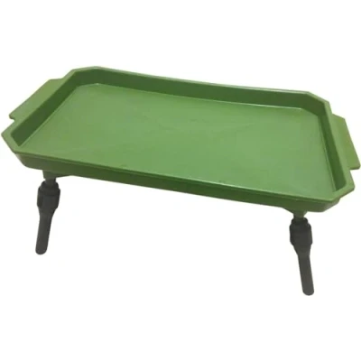 Image of Bivvy Table Lightweight Extendable Legs Terminal Tackle Bait Table, carp, bag Green