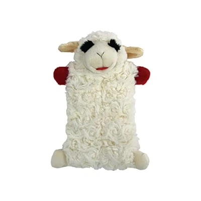 Image of MULTIPET Lamb Chop Plush Dog Squeak Toy Small With Multiple Squeakers