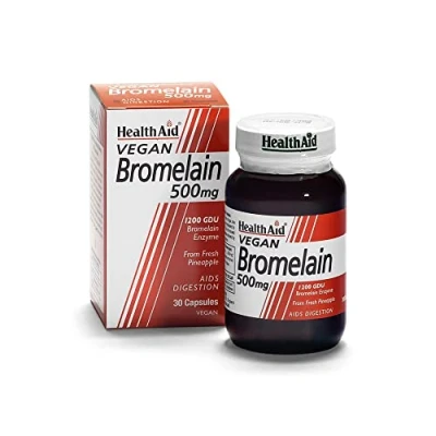Image of HealthAid Bromelain 500mg 30 Vegicaps