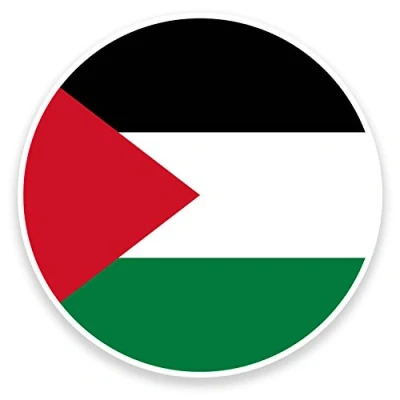 Image of 2 x 10cm Palestine Flag Vinyl Sticker Decal Laptop Travel Luggage Car Bike #9162 (10cm Wide High)
