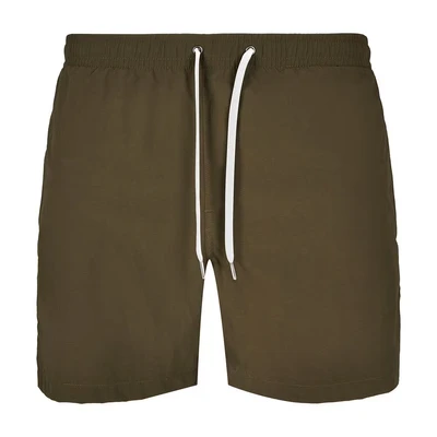Image of Build Your Brand Men&#039;s By050 swim Shorts, Olive, 4X Large