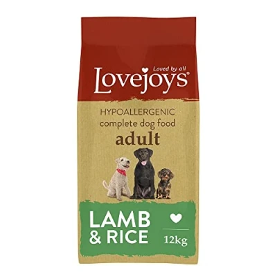 Image of Lovejoys Hypoallergenic Complete Dry Adult Dog Food Lamb and Rice, 12 kg