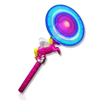 Image of The Glowhouse Light Up Pink Unicorn Windmill Swivel Fan