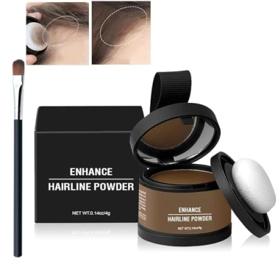Image of Waverloo Magic Root Cover Up, Waverlo Cover, Enhance Hairline Powder, Powder Instantly Conceals Color Touch Up (Light Brown)
