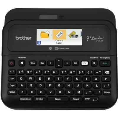 Image of Brother P Touch PT D610BT Business Professional Connected Label Maker Connect and Create via Bluetooth® on TZe Tapes up to 1 inch, White