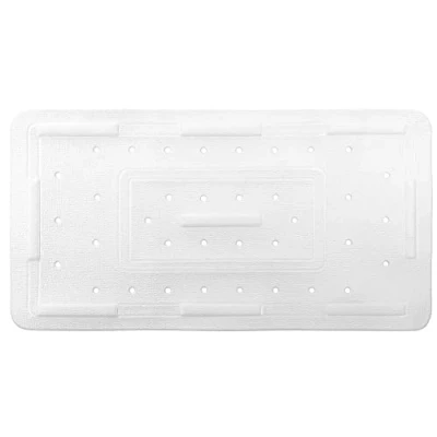 Image of Showerdrape White Cushioned Rubber Comfy Anti Slip Bath Mat