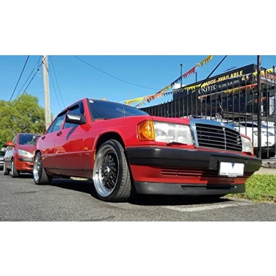 Image of For Mercedes W201 Front Big Bumper Chin Spoiler Lip Sport Valance Splitter ABS