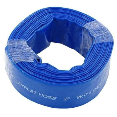 Image of Neilsen, Blue PVC Lay Flat Hose 2 Inch X 10m (Genuine Jobsite CT5527)