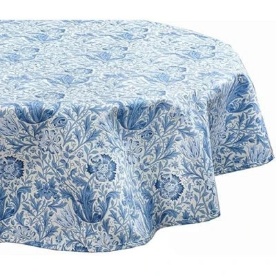 Image of William Morris Blue Compton 132 x 178cm Fabric Tablecloth