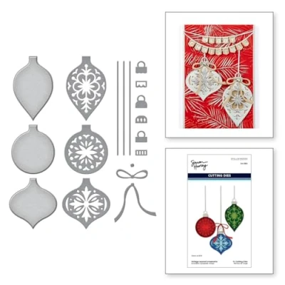 Image of Spellbinders Vintage Layered Ornaments Etched Dies from The Timeless Trees Collection by Simon Hurley