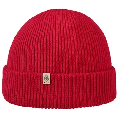 Image of Roeckl Women&#039;s Essentials Umschlagmuetze Beanie, Dunkelrot,