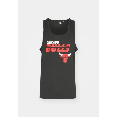 Image of New Era NBA ESSENTIALS TANK CHICAGO BULLS men&#039;s Vest top in Black